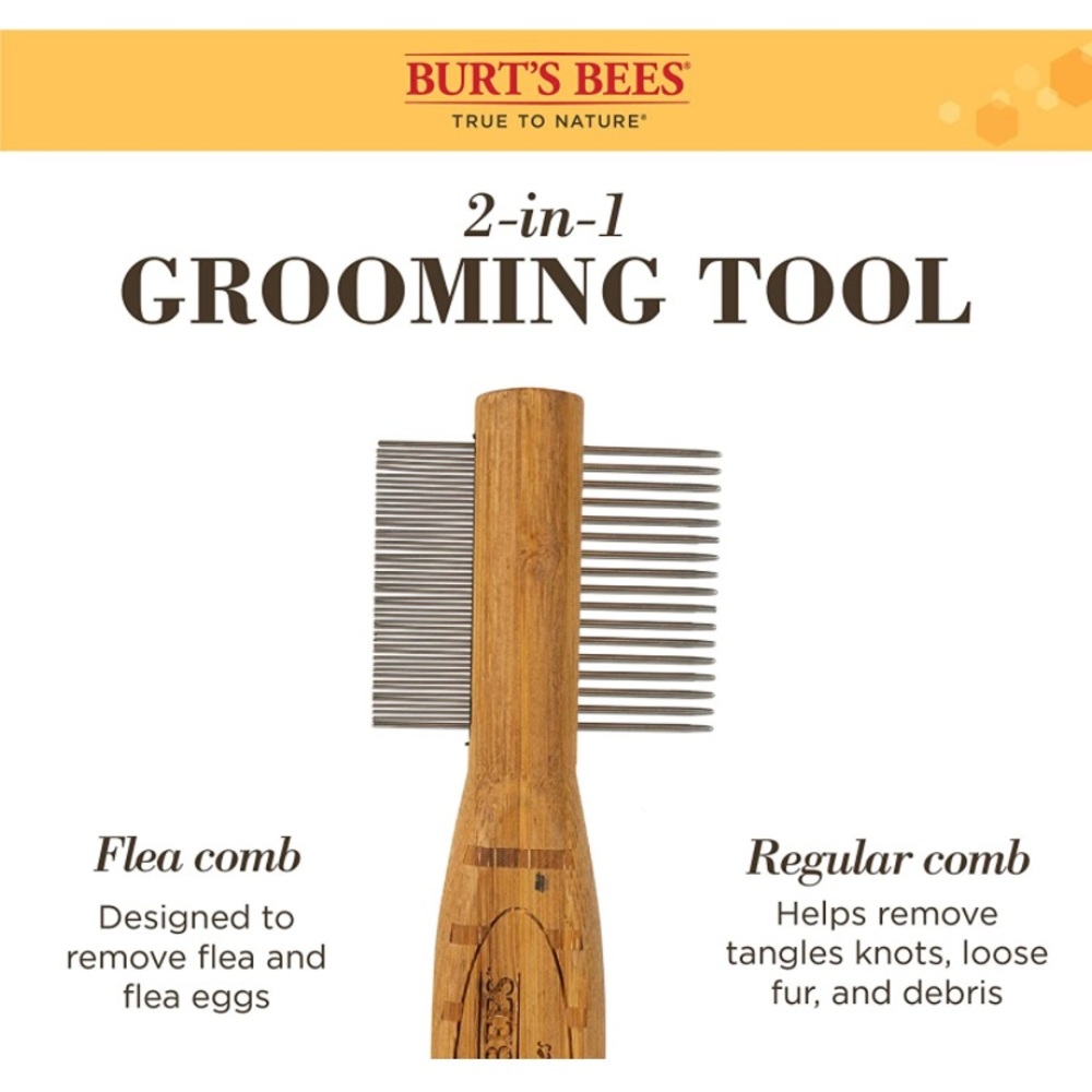 2 in 1 dog flea comb by Burt’s Bees